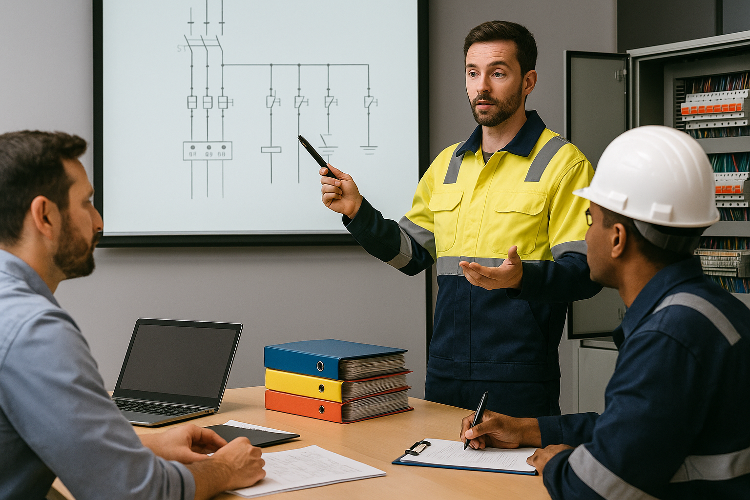 Auditoría y diagnóstico documental en seguridad eléctrica industrial
